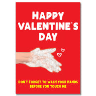 Wash Your Hands Valentines Card